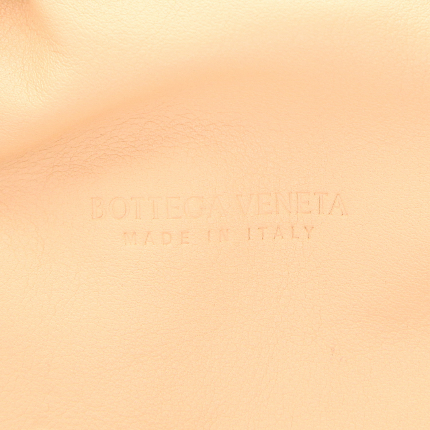 Pochette Bottega Veneta Pouch in pelle beige - Detail D2