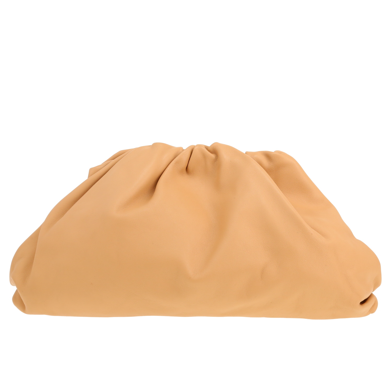 Pochette Bottega Veneta Pouch in pelle beige - Detail D4