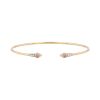 Pomellato M'ama Non M'ama bracelet in pink gold, moonstone and diamonds - 00pp thumbnail