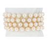 Suzanne Belperron 1960's bracelet in white gold, cultured pearls and diamonds - 360 thumbnail