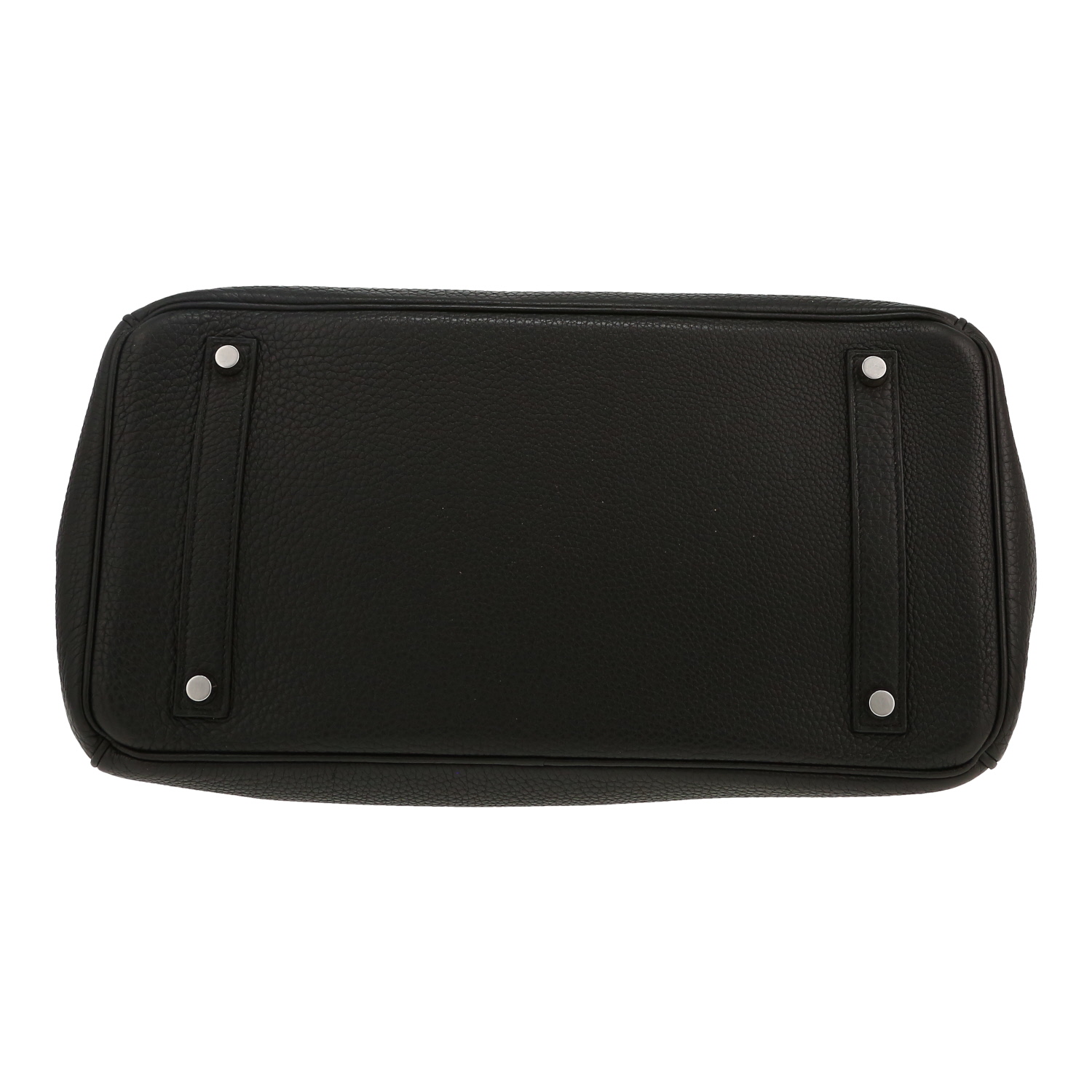 Bolso de mano Hermès  Birkin 35 cm en cuero togo negro - Detail D1