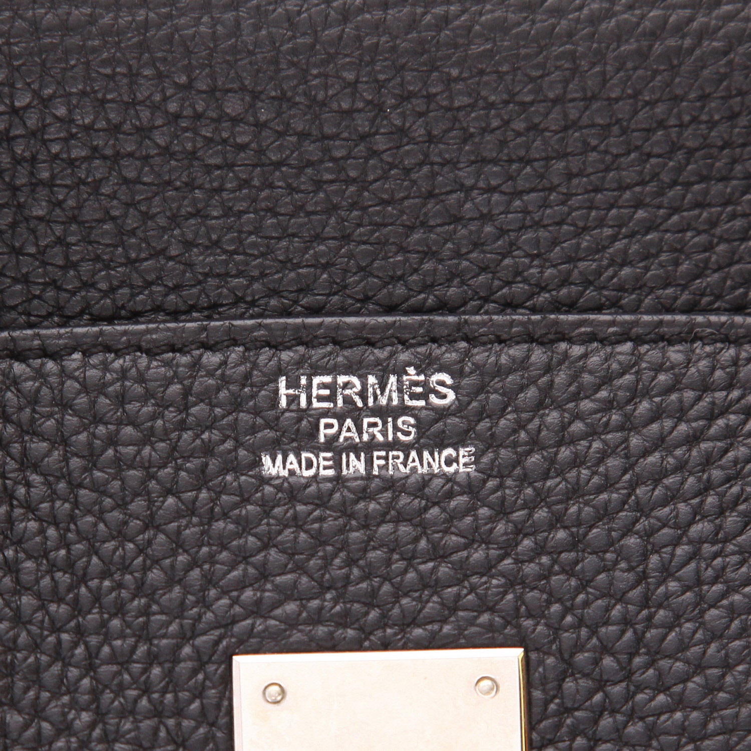 Sac à main Hermès  Birkin 35 cm en cuir togo noir - Detail D2