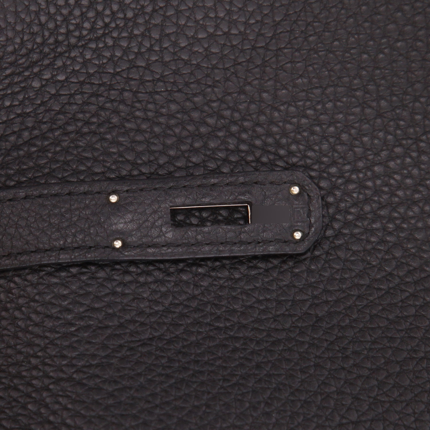 Sac à main Hermès  Birkin 35 cm en cuir togo noir - Detail D4