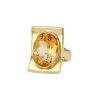 Vintage  ring in yellow gold and citrine - 00pp thumbnail