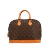 Borsa Louis Vuitton  Alma in tela monogram marrone e pelle naturale - 360 thumbnail