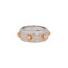 Buccellati Eternelle Macri ring in yellow gold, white gold and diamonds - 00pp thumbnail