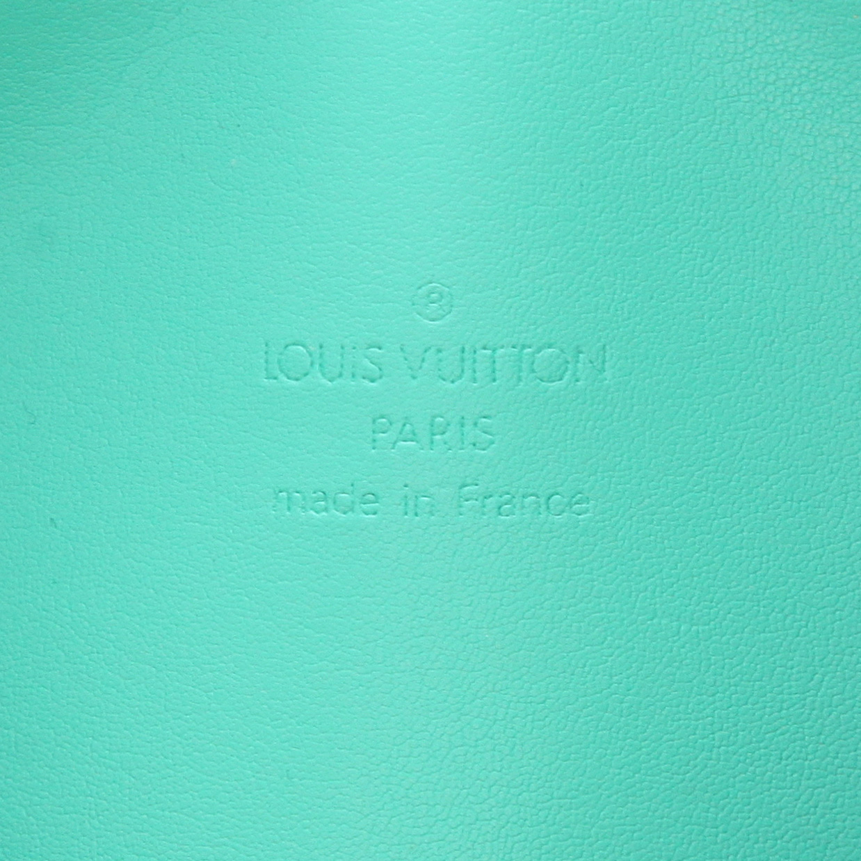 Bolso de mano Louis Vuitton  Bedford en charol Monogram verde y cuero natural - Detail D2