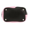 Chanel  Cambon small model  handbag  in pink and black quilted leather - Detail D1 thumbnail