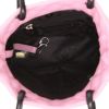 Chanel  Cambon small model  handbag  in pink and black quilted leather - Detail D3 thumbnail