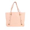 Bolso de mano Bottega Veneta   en cuero intrecciato rosa - 360 thumbnail