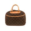 Bolso de mano Louis Vuitton  Trouville en lona Monogram marrón y cuero natural - 360 thumbnail