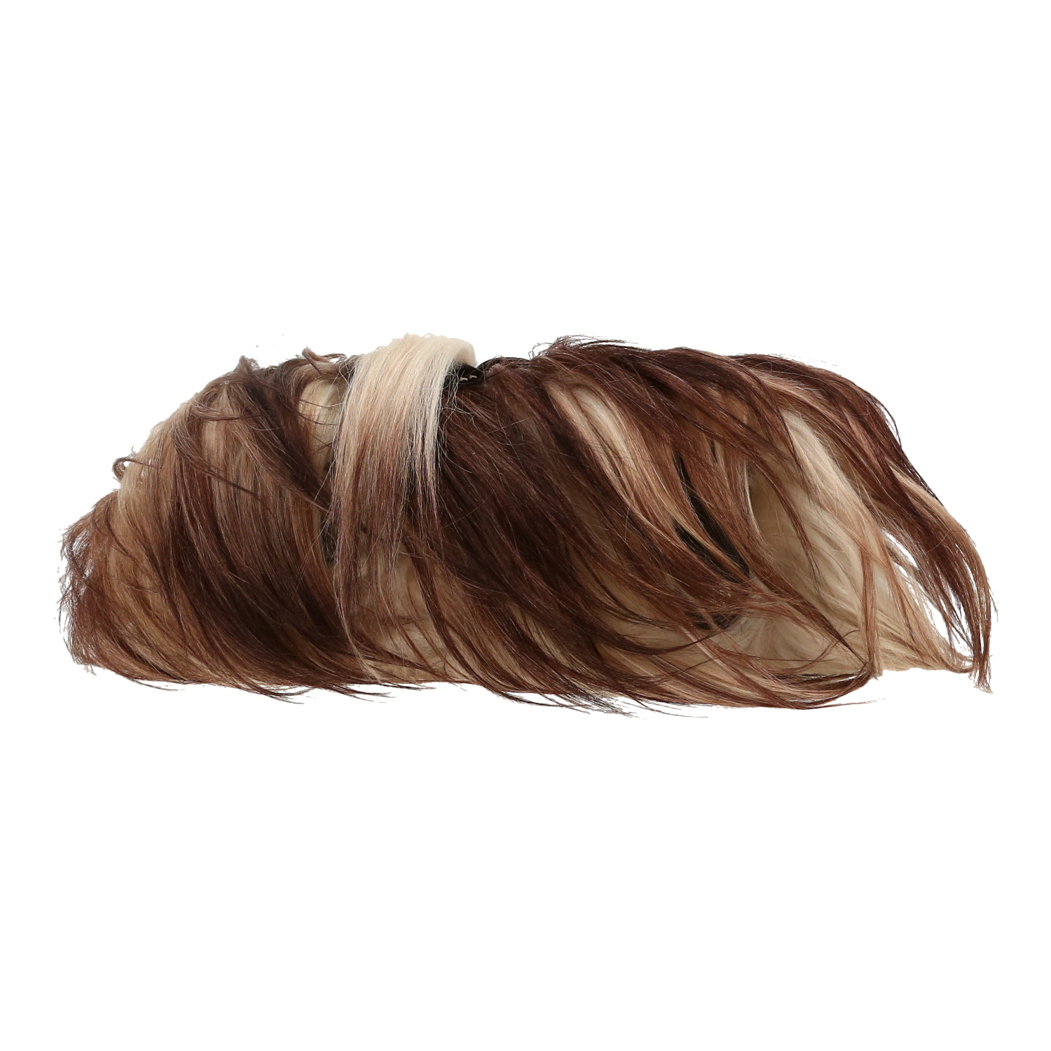 Louis Vuitton  Transsiberian handbag  in ecru and brown furr  and black leather - Detail D1