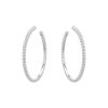 Van Cleef & Arpels Perlée hoop earrings in white gold - 00pp thumbnail