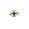 Bague Cartier  en or jaune, saphir et diamants - 360 thumbnail