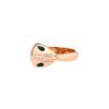 Bulgari Serpenti Seduttori ring in pink gold, diamonds and malachite - 00pp thumbnail