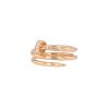 Cartier Juste un clou ring in pink gold and diamonds - 00pp thumbnail