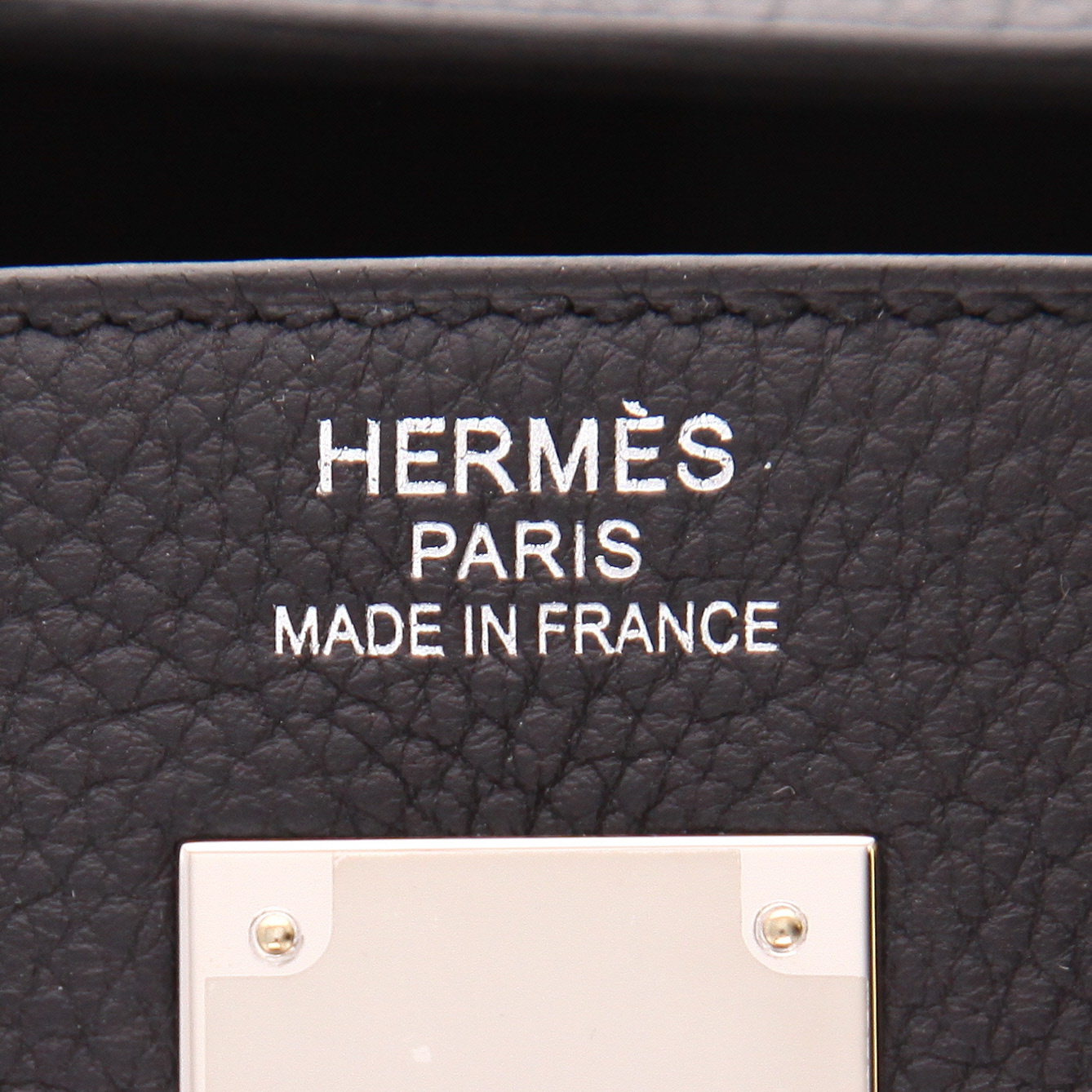 Sac à main Hermès  Kelly 35 cm en cuir togo noir - Detail D2