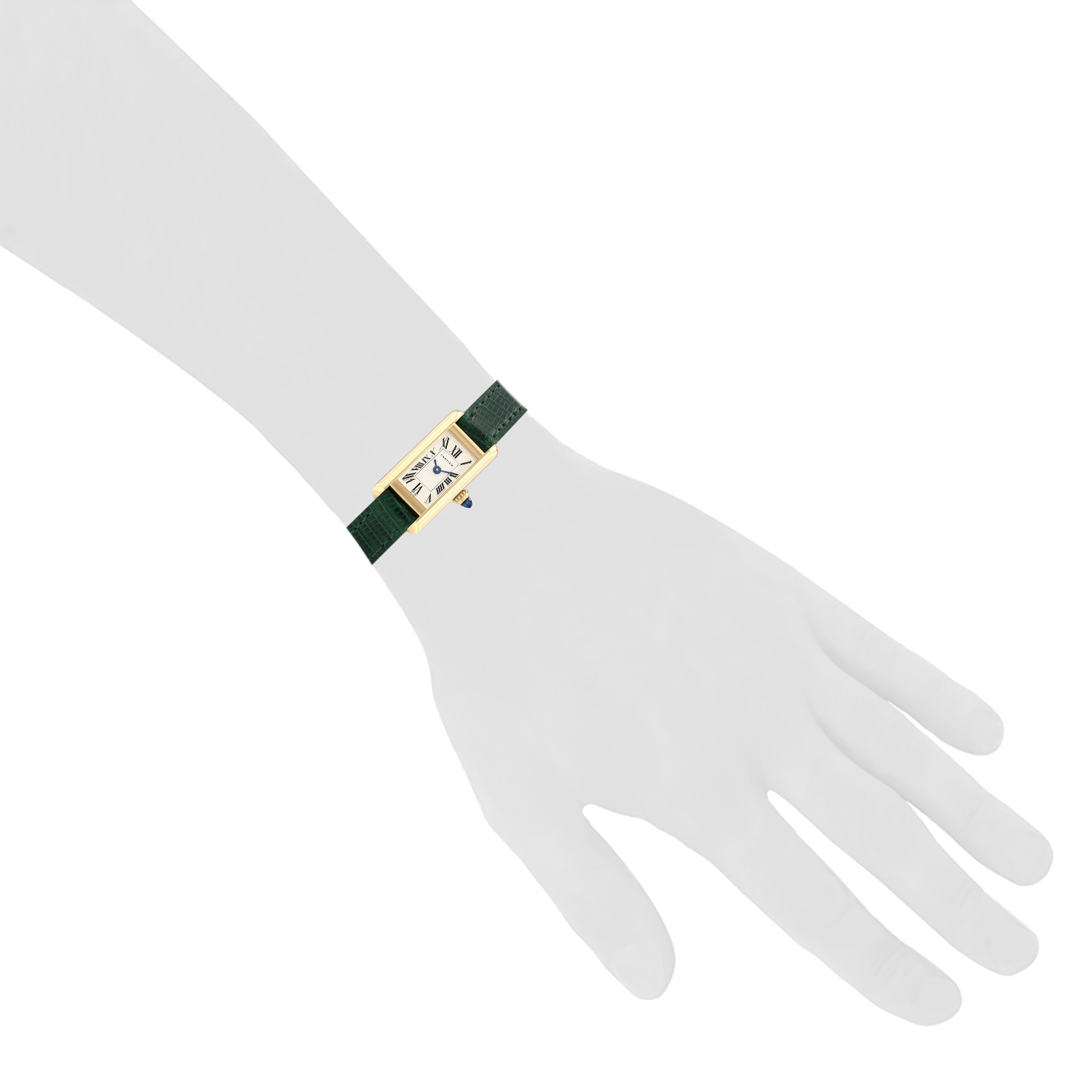 Cartier Tank Américaine  mini  in yellow gold Circa 2000 - Detail D1