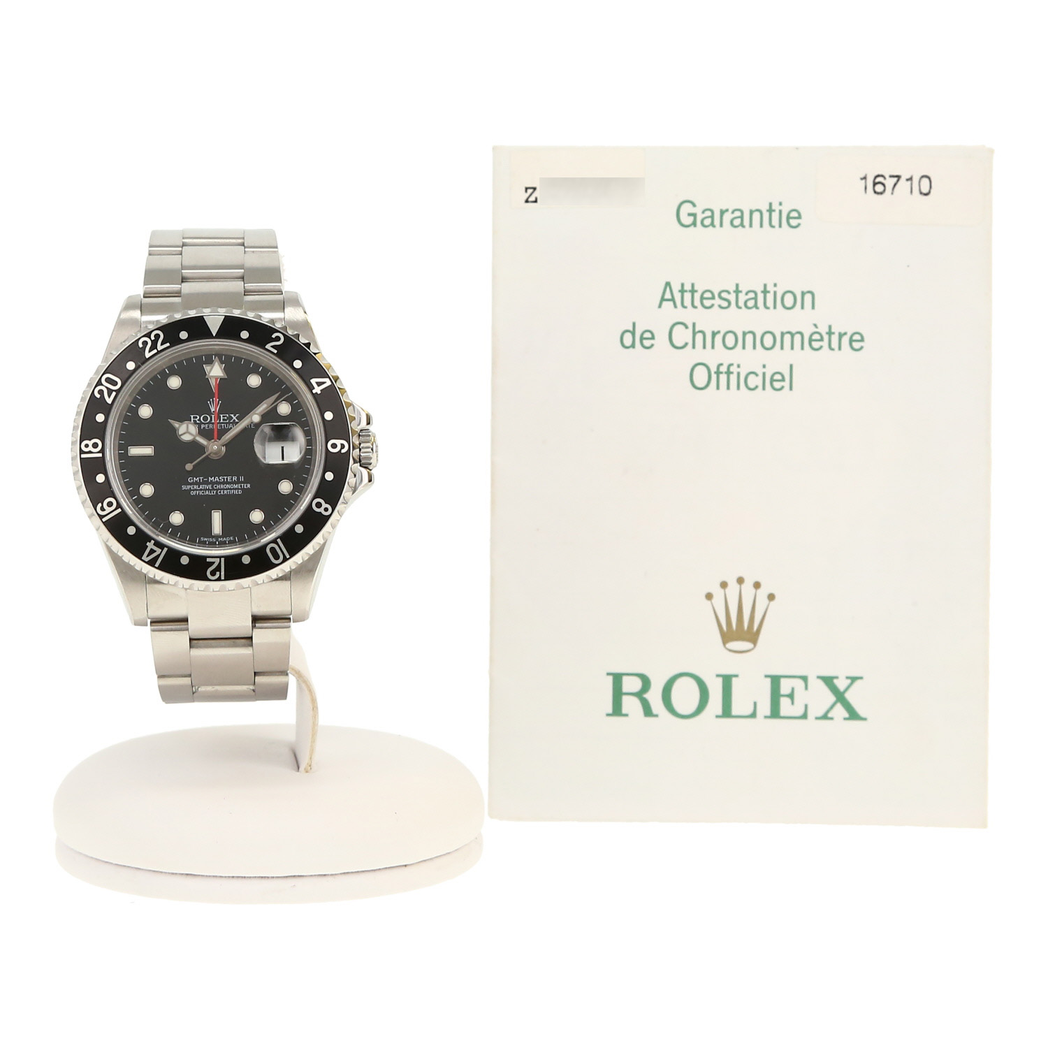 Montre Rolex GMT-Master II en acier Ref: Rolex - 16710T  Vers 2006