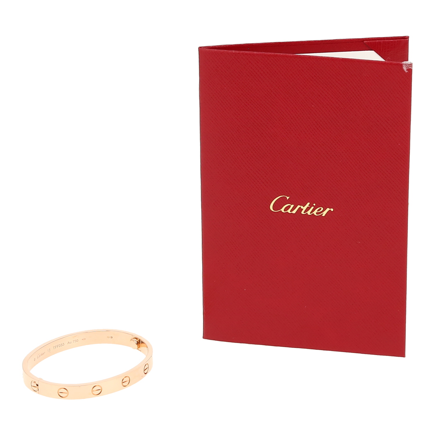 Bracciale Cartier Love in oro rosa - Detail D2