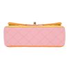 Chanel  Mini Timeless shoulder bag  in yellow, pink and orange quilted leather - Detail D1 thumbnail