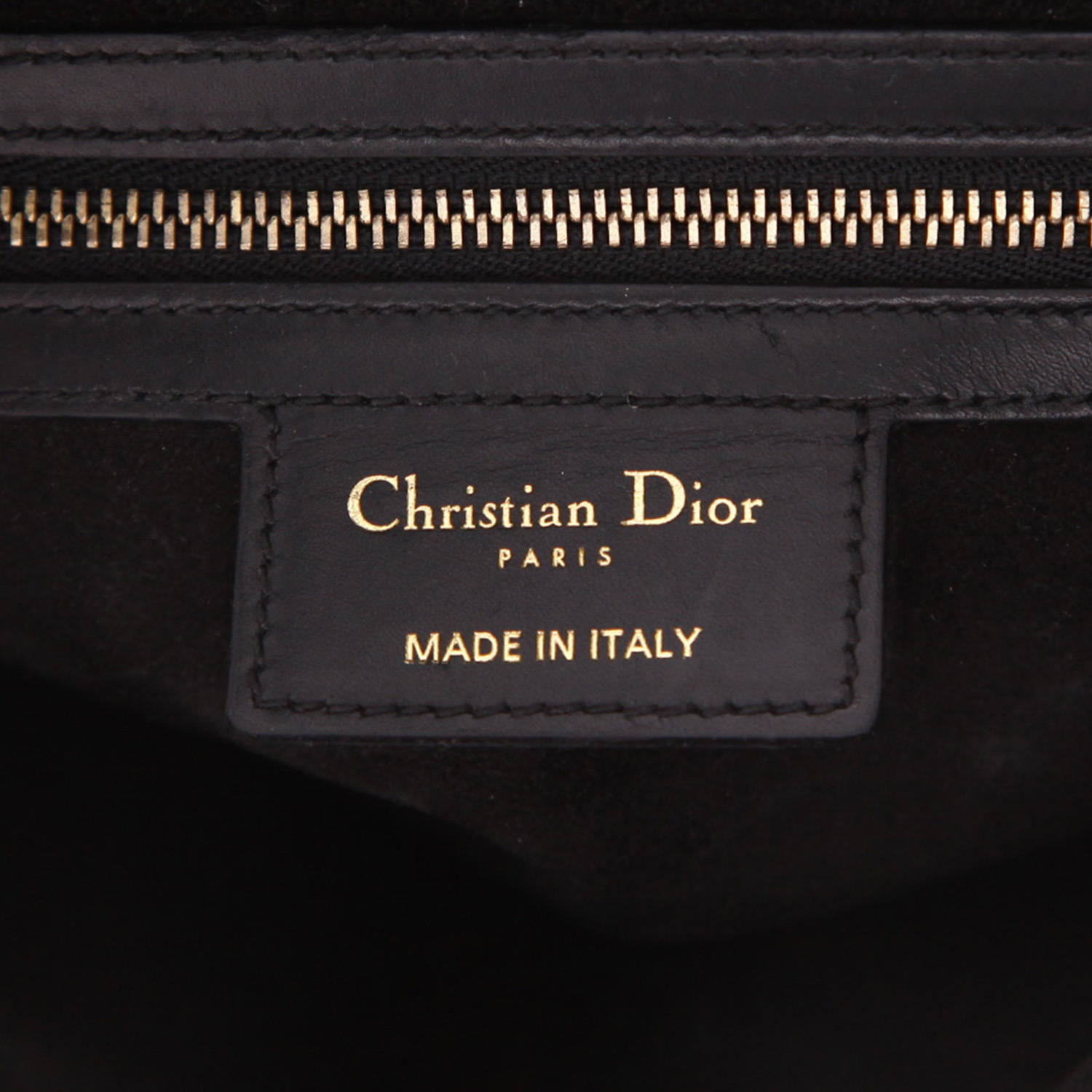 Bolso de mano Dior  Saddle en cuero negro - Detail D2