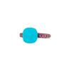 Bague Pomellato Capri en or rose, turquoise et rubis - 00pp thumbnail