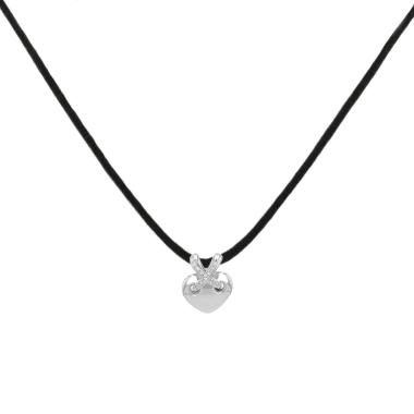 Ciondolo Chaumet Lien modello piccolo in oro bianco e diamanti