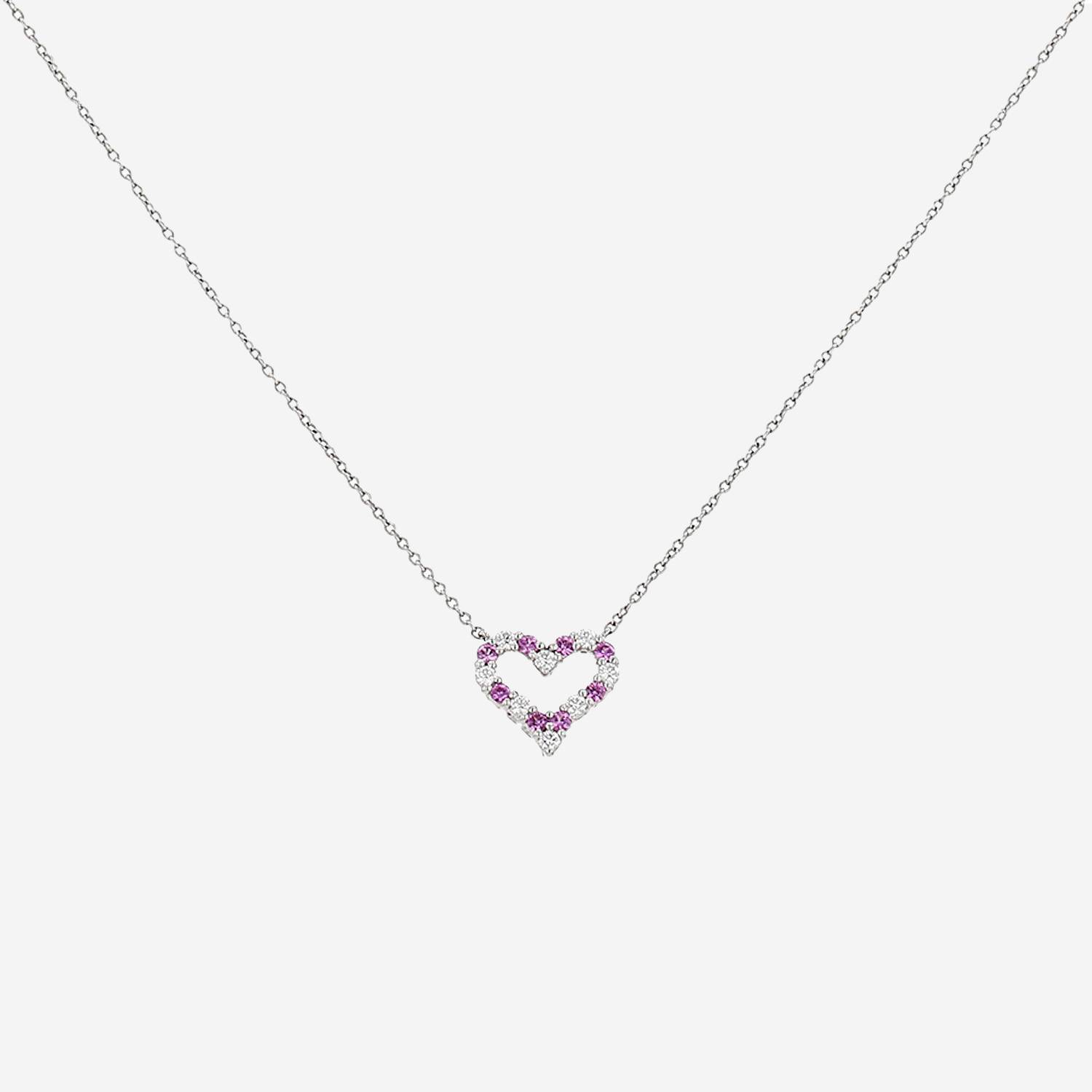 Tiffany 
Co  necklace in platinium, diamonds and sapphires
