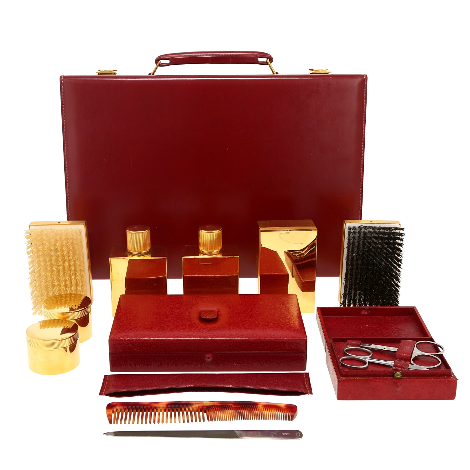 Hermès  Jet briefcase  in red box leather - Detail D5