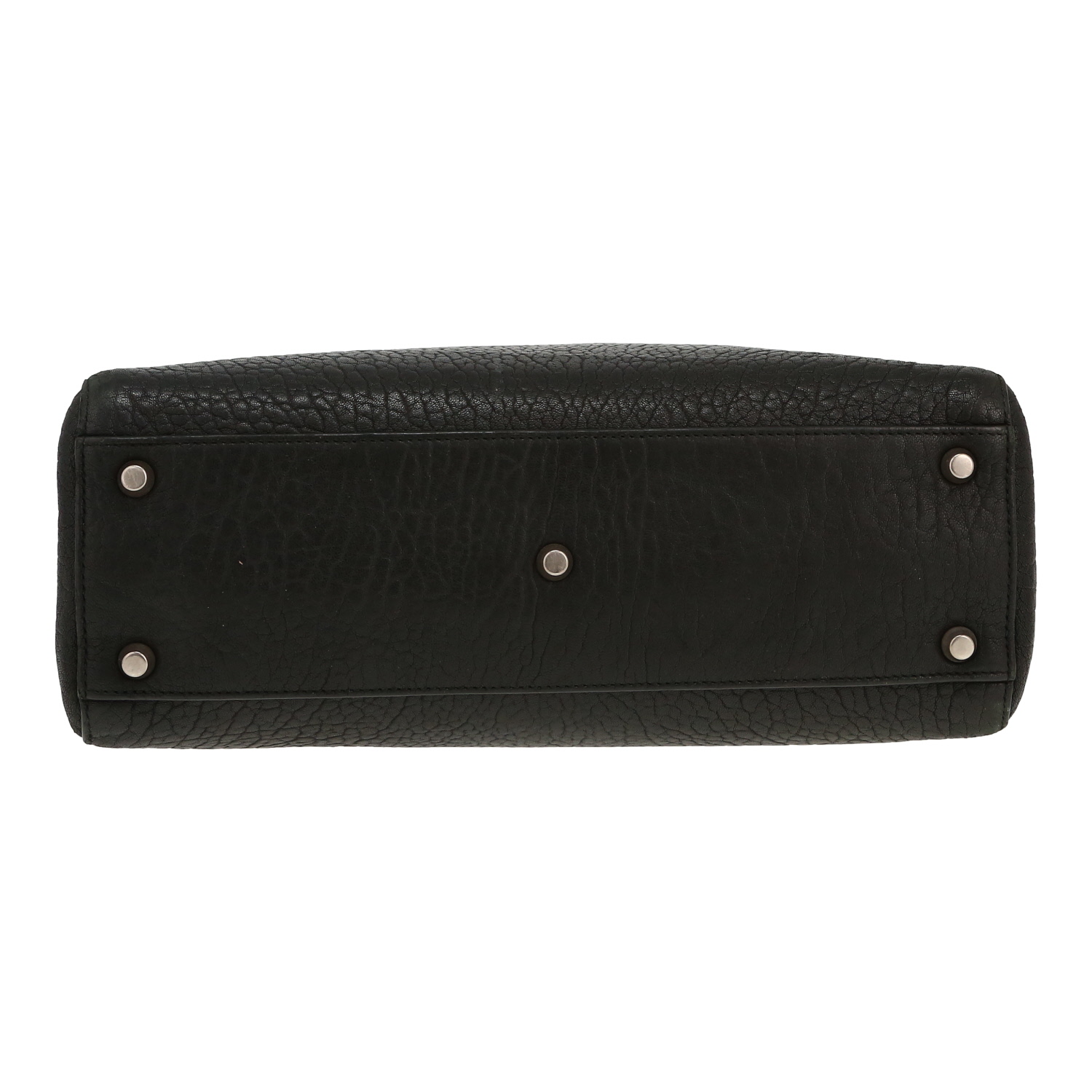 Sac à main Dior  Diorissimo en cuir de buffle noir - Detail D1