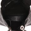 Dior  Diorissimo handbag  in black buffalo leather - Detail D3 thumbnail