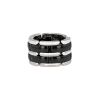 Flexible Chanel Ultra large model ring in white gold and ceramic - 00pp thumbnail