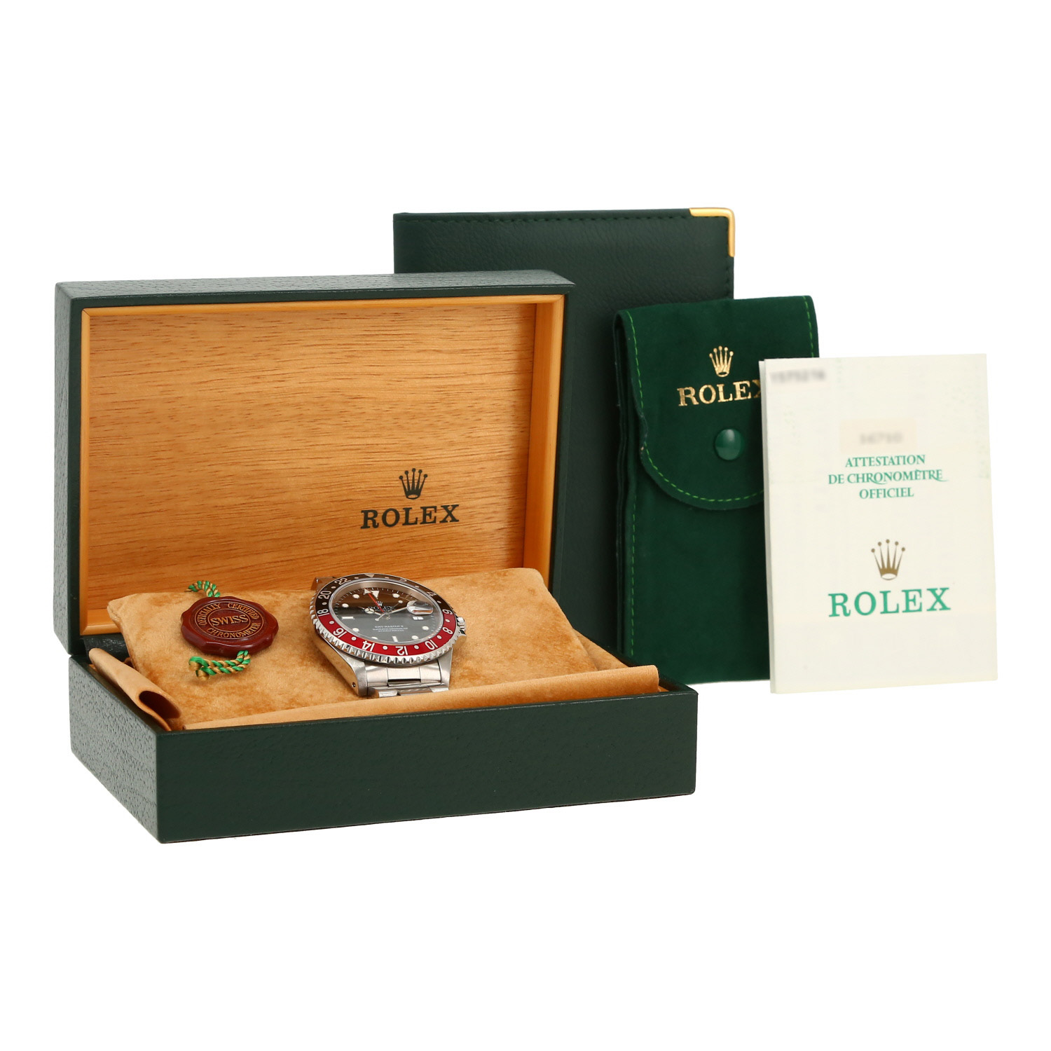 Montre Rolex GMT-Master II en acier Ref: Rolex - 16710  Vers 1996 - Detail D2