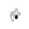 Bague Bulgari Elisia en or blanc, diamants, pierre de lune et onyx - 00pp thumbnail