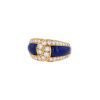 Van Cleef & Arpels   1990's ring in yellow gold, lapis-lazuli and diamonds - 00pp thumbnail