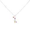 Collier Cartier Meli Melo en or blanc, diamants et pierres de couleurs - 00pp thumbnail