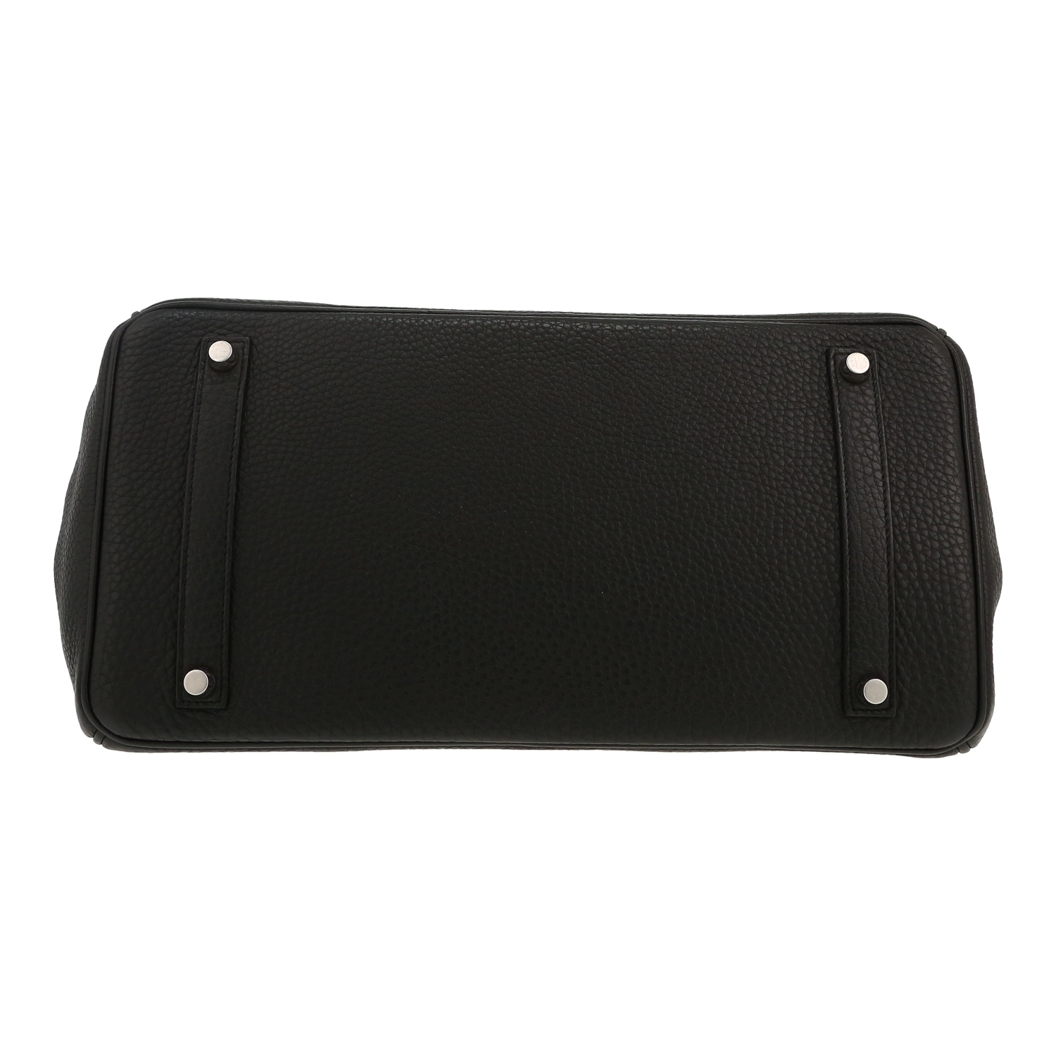 Bolso de mano Hermès  Birkin 35 cm en cuero togo negro - Detail D1