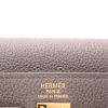 Bolso de mano Hermès  Kelly 25 cm en cuero togo gris estaño - Detail D2 thumbnail