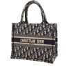 Dior  Book Tote shopping bag  in blue and beige monogram canvas Oblique - 00pp thumbnail