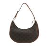 Celine  Ava handbag  in brown "Triomphe" canvas  and brown leather - 360 thumbnail