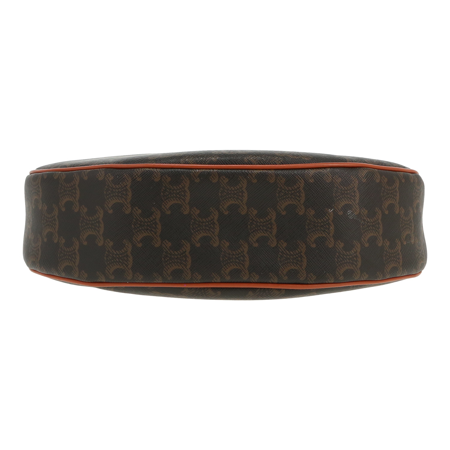 Sac à main Celine  Ava en toile Triomphe marron et cuir marron - Detail D1