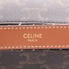 Celine  Ava handbag  in brown "Triomphe" canvas  and brown leather - Detail D2 thumbnail