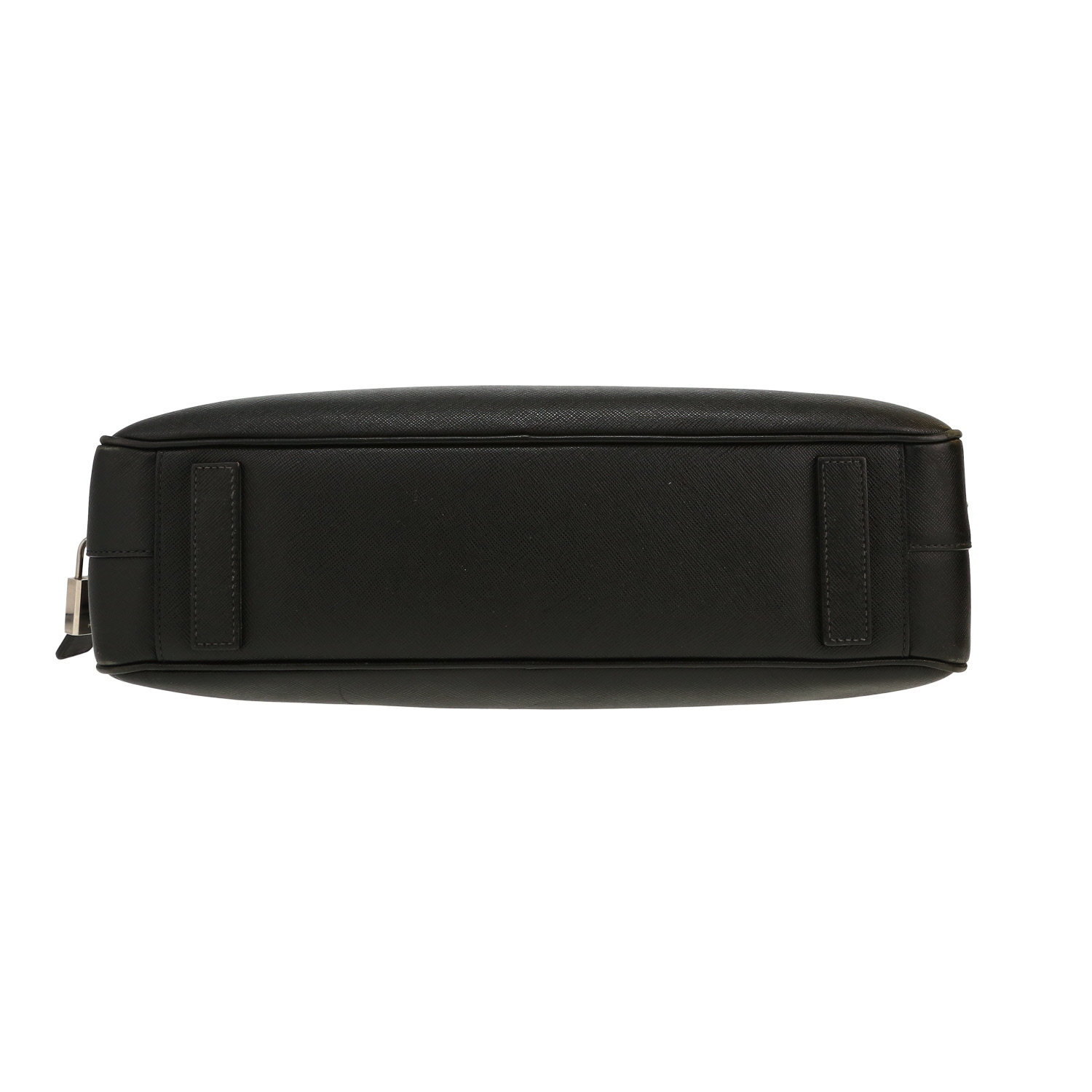 Porte-documents Prada   en cuir noir - Detail D1