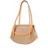 Bolso de mano Louis Vuitton  Biscayne en charol Monogram beige y cuero natural - 00pp thumbnail