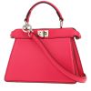 Borsa a tracolla Fendi  Peekaboo ISeeU modello piccolo  in pelle rosa - 00pp thumbnail