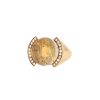 Bague Cartier  en or jaune, quartz rutile et diamants - 00pp thumbnail