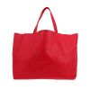 Celine   shopping bag  in red leather - 360 thumbnail