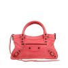 Balenciaga  City handbag  in pink leather - 360 thumbnail