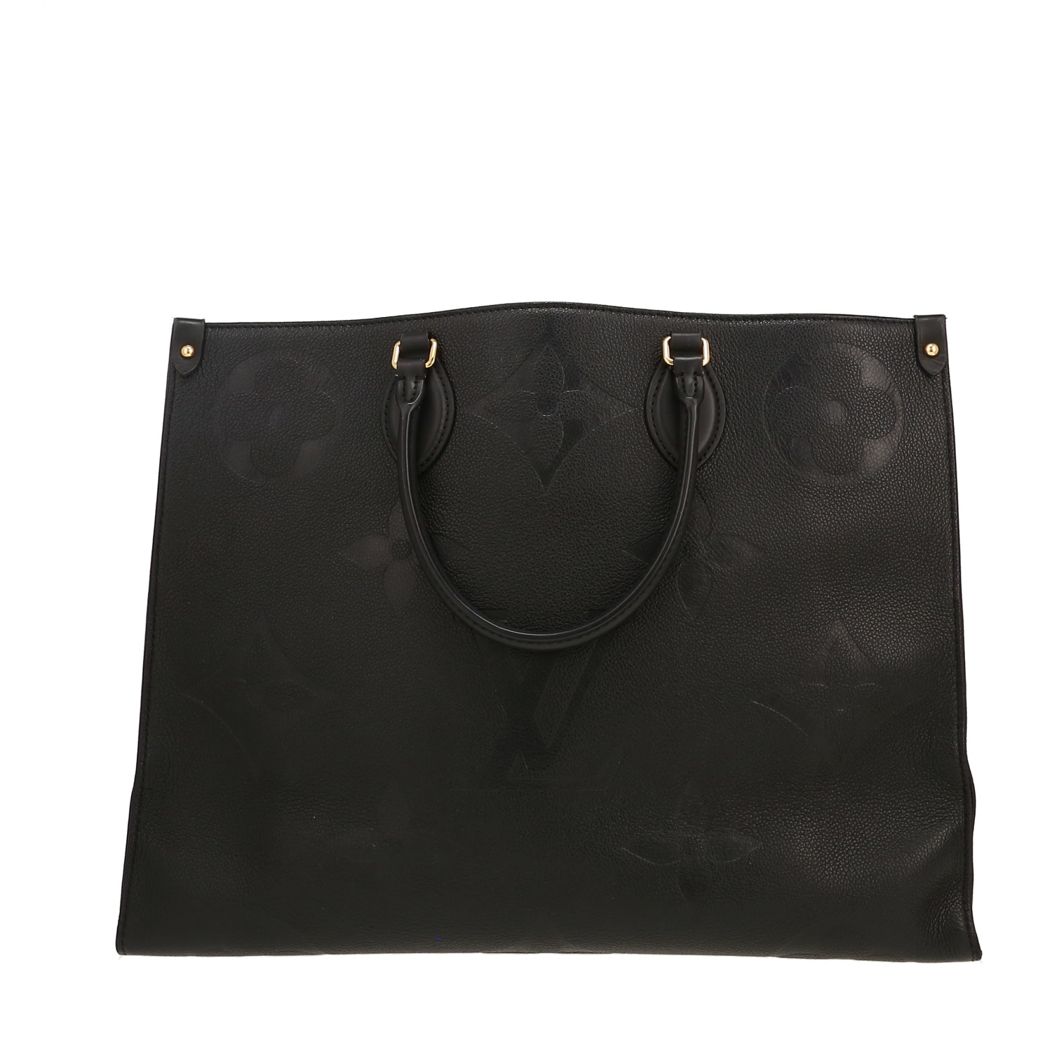 Shopping bag Louis Vuitton  Onthego modello grande  in pelle monogram con stampa nera - Detail D4